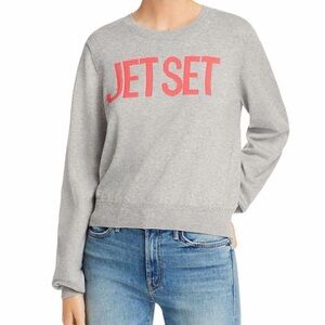 NWT! Joie Gray and Pink Graphic Sweater. Women’s Size Medium